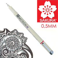 Technické pero SAKURA Pigma Micron BLACK | rôzne hrúbky — obrázok 8
