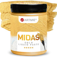 Tekutá metalická pasta ARTMIE MIDAS zlatá | rôzne objemy — obrázok 3