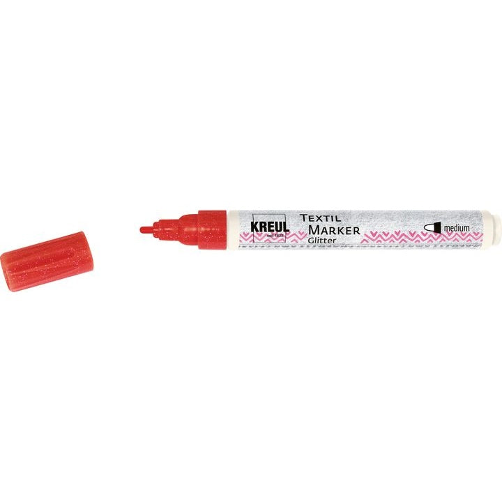 KREUL Textilmarker mit Glitzereffekt Medium | verschiedene Farben