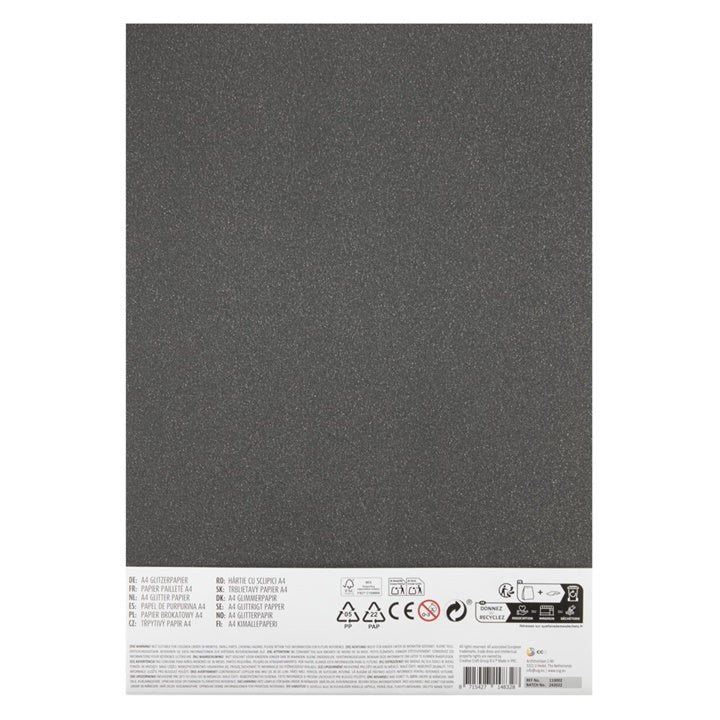 Trblietavý farebný papier A4 | 8 listov — obrázok 2