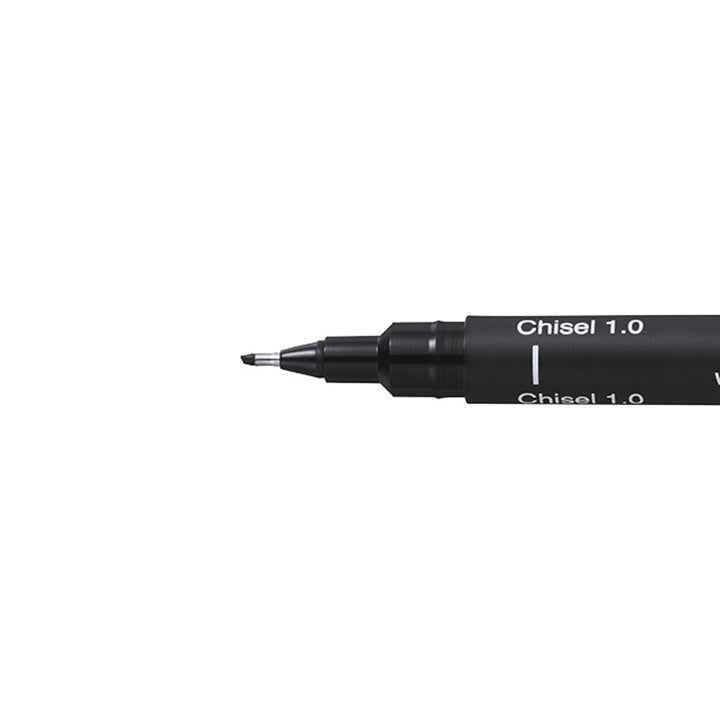 UNI PIN Kreativ-Liner in Schwarz mit Keilspitze | verschiedene Strichstärken — Bild 2
