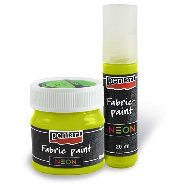 Farba na textil NEON 20 ml  | rôzne farby — obrázok 2